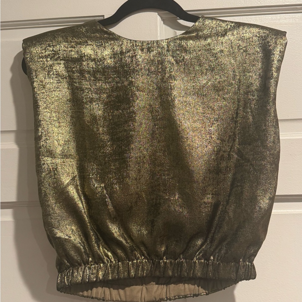 TCEC Metallic Gold Women's Blouse
